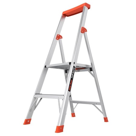 Tinkertools 4 ft. 300 lbs Flip-N-Lite Aluminum Step Ladder TI3306873